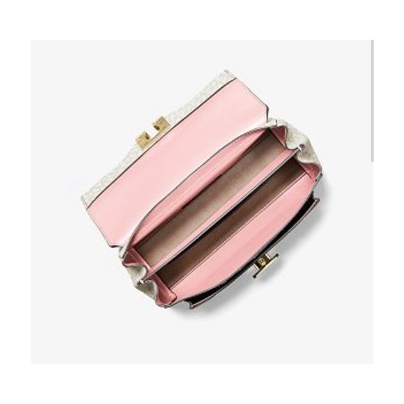 Michael Kors Lita Med Two Tone Logo Xbody Bag - Picture 2 of 11